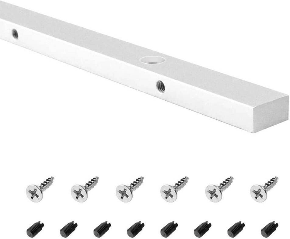 POWERTEC 30 in. Miter Gauge Jig and Fixture Bar for Woodworking, router table and band saw, for 3/4 in. x 3/8 in. Miter Slot