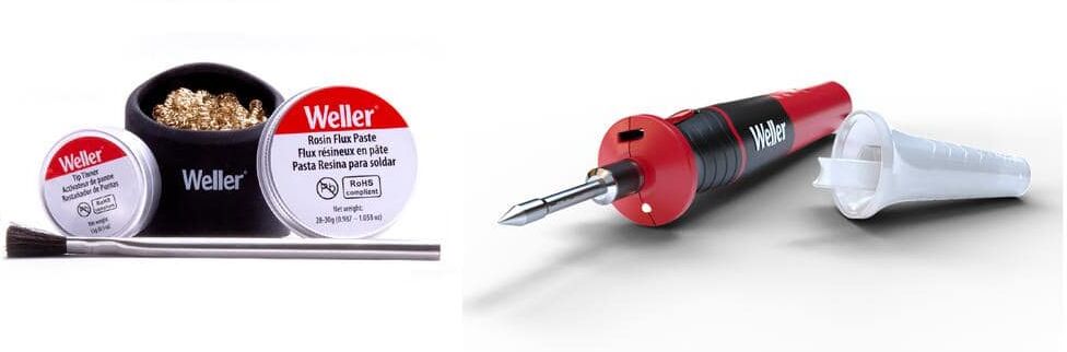 Weller 12-Watt Cordless Soldering Iron Kit with Lithium-Ion Rechargeable Battery and Universal Accessory Kit