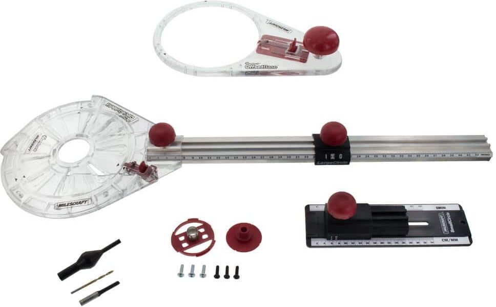 Milescraft CircleGuideKit Router Jig for Routing Small and Large Circles