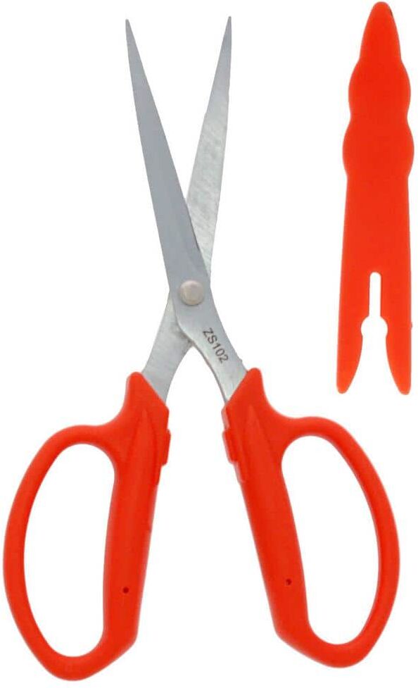 ZENPORT:Zenport Floral Scissors with Chrome-Plated Blade and Safety Cap, 3 in. Blade (Box of 3)