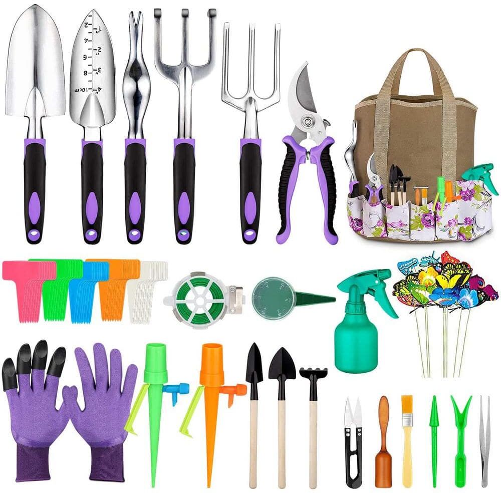 83-Piece Heavy-Duty Aluminum Gardening Tool Set, Garden Tool Set