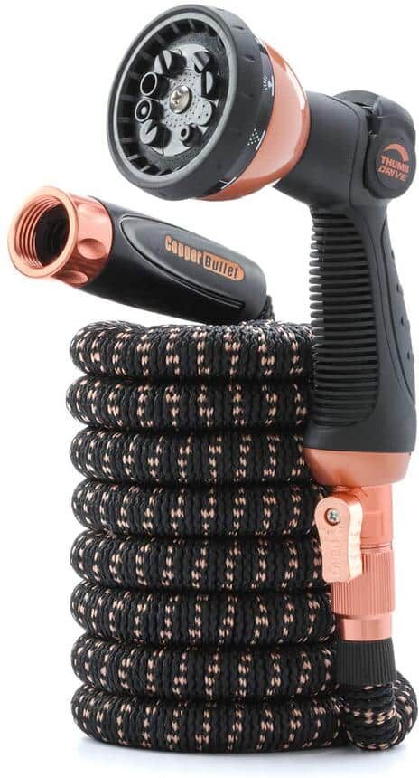 Pocket Hose Copper Bullet 3/4 in x 25 ft. Expandable Garden Hose with Spray Nozzle