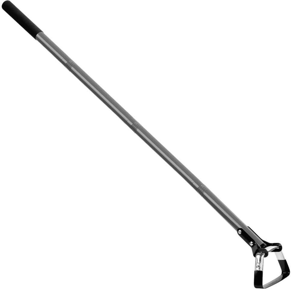 WaLensee 56 in. Steel Handle Adjustable Action Hoe, Scuffle Loop Hoe Gardening Weeder, Sharp Weeding Rake with Cushioned Grip