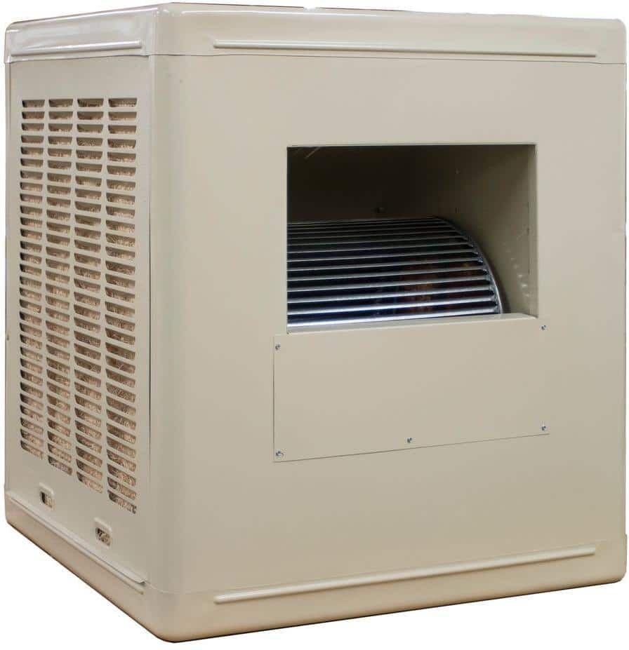 Hessaire 3,800 CFM Side-Draft Aspen Whole House Evaporative Cooler 1,200 sq. ft. (Motor not Included)