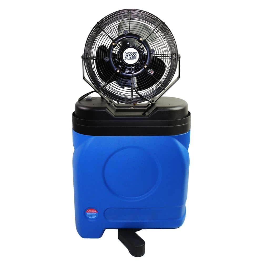 Maxx Air Mid Pressure 14 in. Misting Fan with Cooler Case