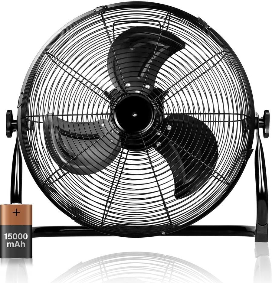 Aoibox 16 in. High Velocity Industrial Heavy Duty Metal Floor Fan with 360-Degree Tilt, for Outdoor/Indoor Use