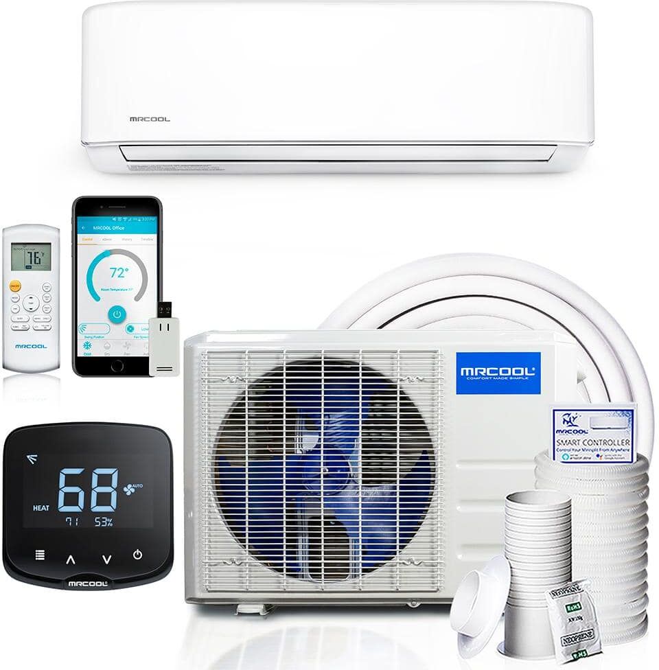 MRCOOL Advantage 3rd Gen 9,000 BTU 3/4 Ton Ductless Mini Split Air Conditioner and Heat Pump with Mini Stat 230V/60Hz