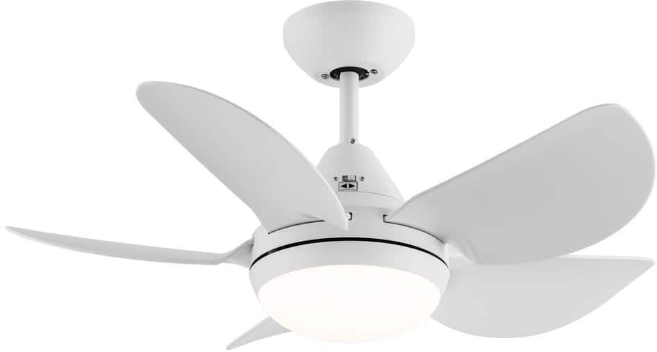 Yardreeze 30 in. Integrated LED Indoor White Ceiling Fan with ABS Blade