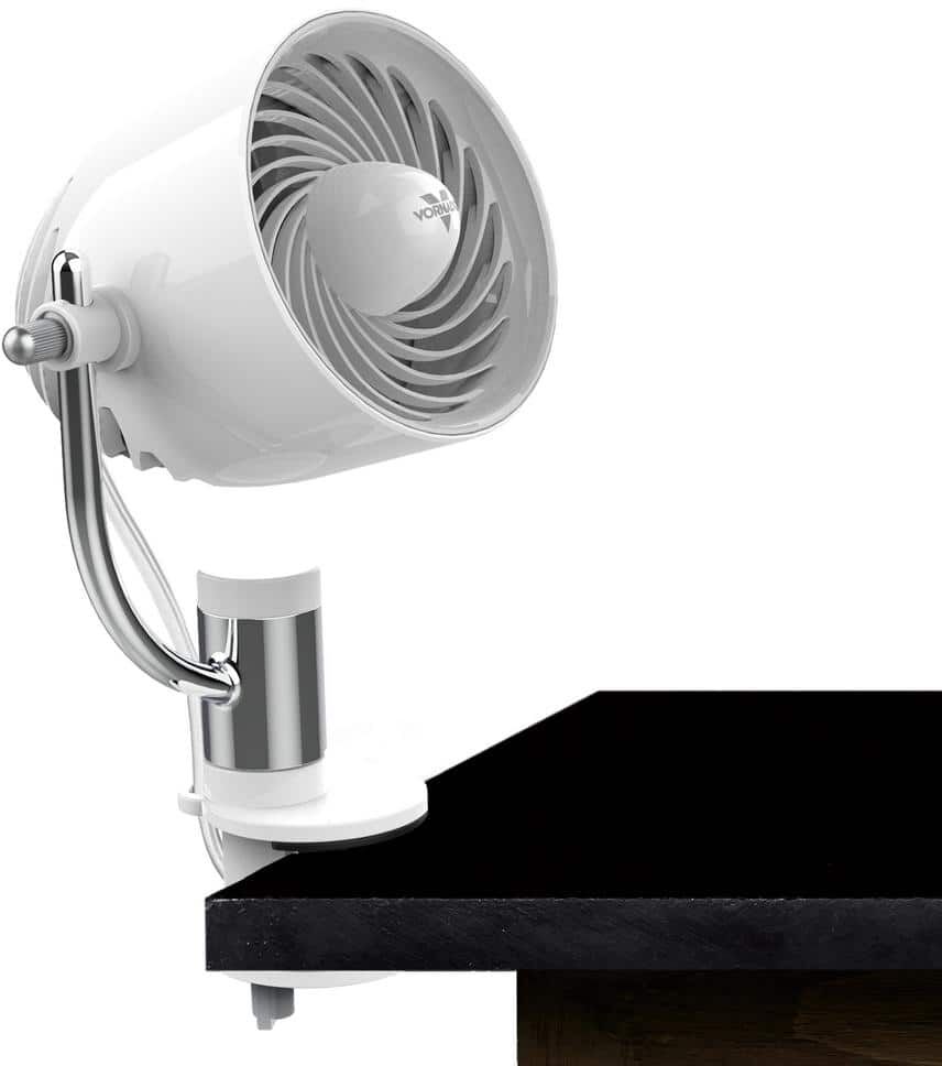 Vornado Pivot Clip 4 in. Personal Fan Air Circulator with Multi-Surface Mount in Ice