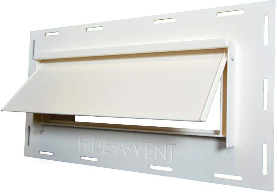 HIDE-A-VENT 10 in. Rectangular Exterior Vent for Kitchen Exhaust Fans