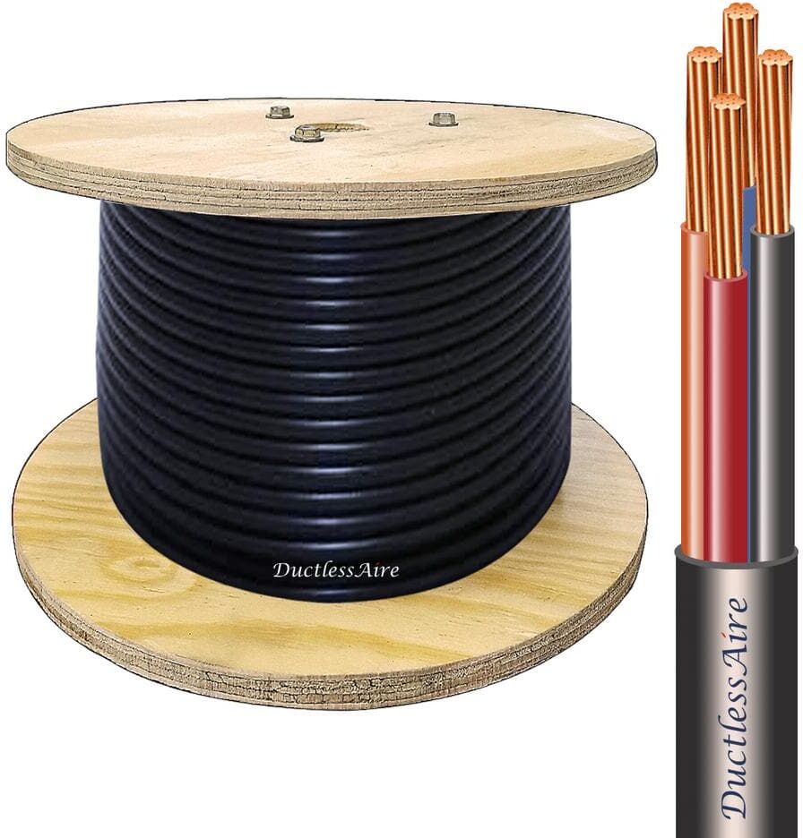 DuctlessAire 14/4 in. x 100 ft. Wire for Ductless Mini Split Air Conditioner Heat Pump Systems Universal