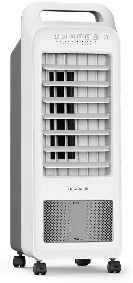 Frigidaire 250 CFM 3-Speed 2-In-1 Personal Evaporative Air Cooler (Swamp Cooler) with Removable Water Tank for 100 sq. ft. - White