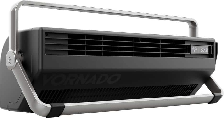 Vornado BXR 20 in. 3-Fan Speeds Tower Fan in Black with Soft Touch Controls and Vertical or Horizontal Operation