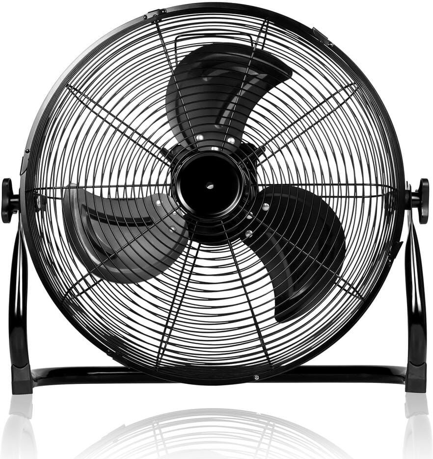 Aoibox 12 in. High Velocity Industrial Heavy Duty Metal Floor Fan with 360-Degree Tilt, for Outdoor/Indoor Use