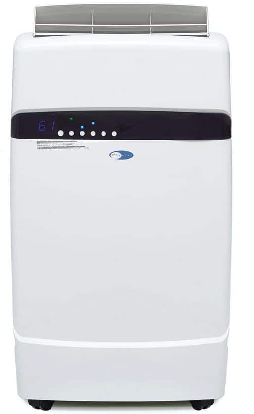 Whynter 6,884 BTU Portable Air Conditioner Cools 400 Sq. Ft. with Heater, Dehumidifier, Remote, filter in White