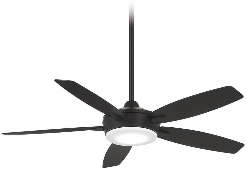 MINKA-AIRE Espace 52 in. Integrated LED Indoor Coal Bond Compatible Ceiling Fan with Light