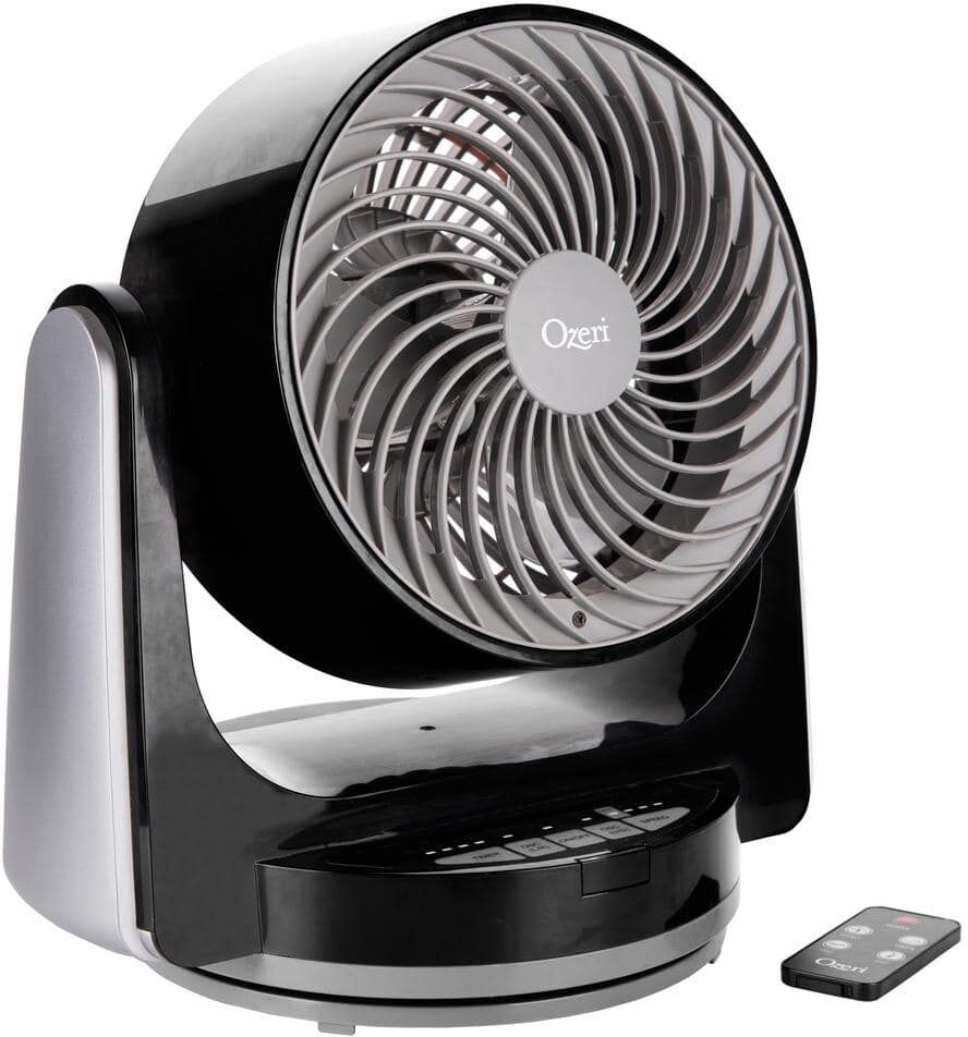 Ozeri Brezza III 10 in. Dual Oscillating High Velocity Desk Fan