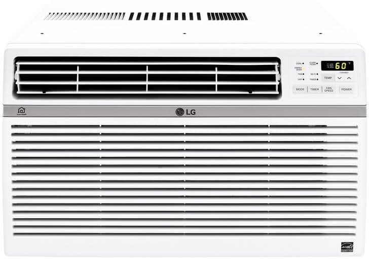 LG 8,000 BTU 115V Window Air Conditioner LW8017ERSM Cools 342 sq. ft. with & Wi-Fi Enabled in White