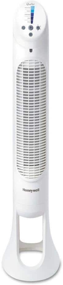 Honeywell QuietSet Adjustable-Height 32-7/8 in. White 5-Speed Whole Room Tower Fan