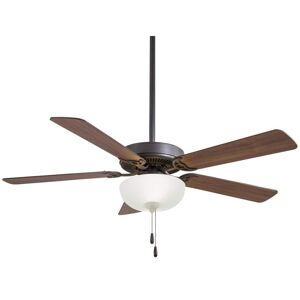 MINKA-AIRE Contractor Uni-Pack 52 in. LED Indoor Oil Rubbed Bronze Ceiling Fan with Light Kit