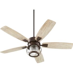 Quorum International Galveston 52 in. Indoor Oiled Bronze Ceiling Fan with Wall Control