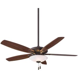 MINKA-AIRE Mojo 52 in. Integrated LED Indoor Oil Rubbed Bronze Ceiling Fan with Light Kit