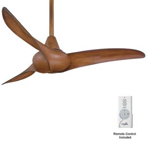 MINKA-AIRE Wave 44 in. Indoor Distressed Koa Ceiling Fan with Remote Control