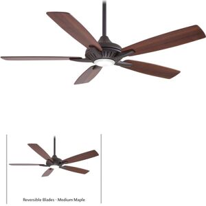 MINKA-AIRE Dyno 52 in. Integrated LED Indoor Oil Rubbed Bronze Ceiling Fan with Remote Control