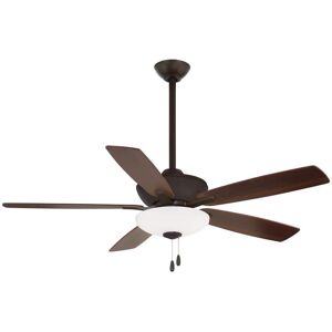 MINKA-AIRE Minute 52 in. Integrated LED Indoor Oil Rubbed Bronze Ceiling Fan with Light Kit