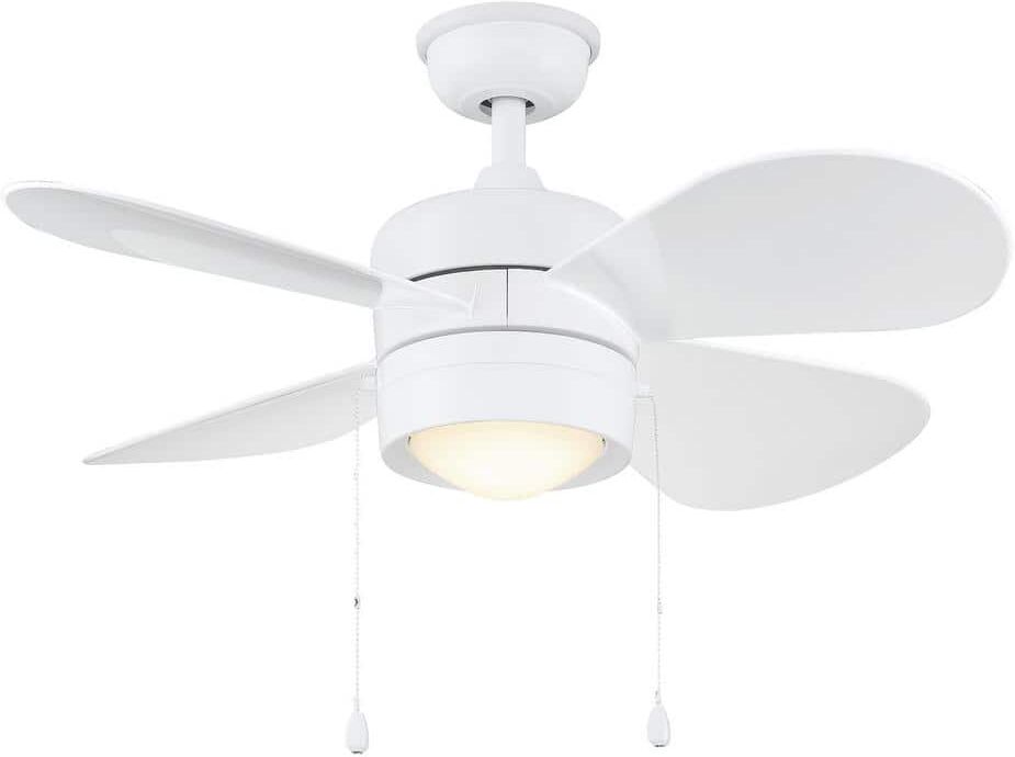 Home Decorators Collection Padgette 36 in. LED White Ceiling Fan