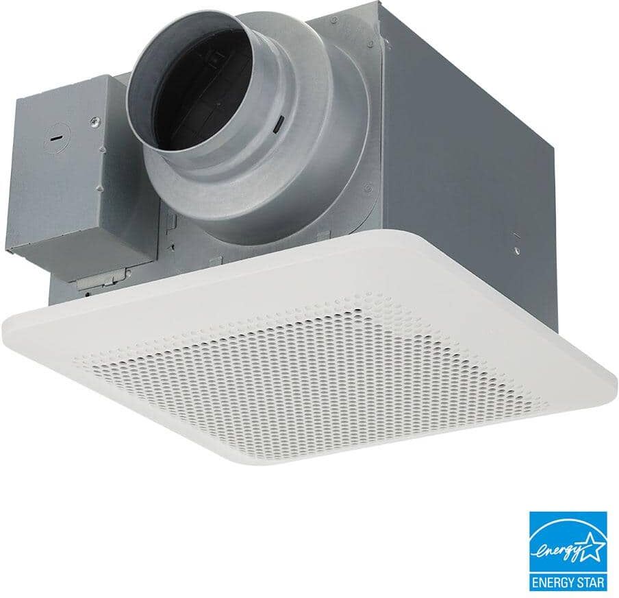 Panasonic Whisper Choice DC Pick-A-Flow 80/110 CFM Ceiling Bathroom Exhaust Fan with Flex-Z Fast Bracket