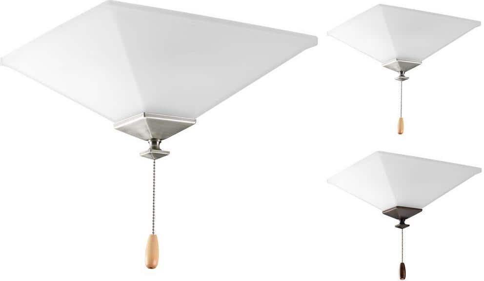 Progress Lighting North Park Collection 2-Light Unfinished Ceiling Fan Light Kit