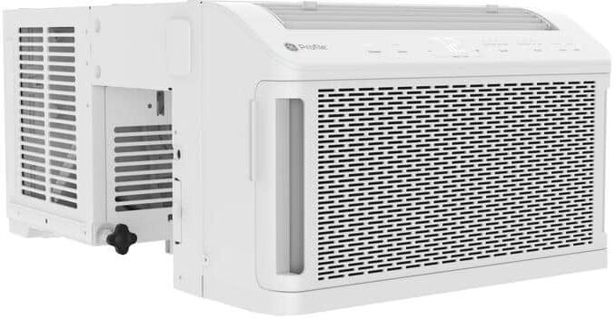 GE Profile ClearView Ultra Quiet 8,300 BTU 115V Window Air Conditioner Cools 350 Sq. Ft. Quiet in White