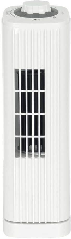 Optimus F-7348WH 14 Inch Portable Ultra-Slim Desktop Tower Fan in White