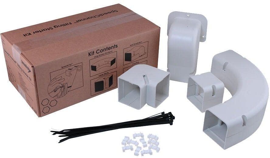 Diversitech SpeediChannel 4 in. Fitting Kit for Ductless Mini-Split Line-Set Cover System