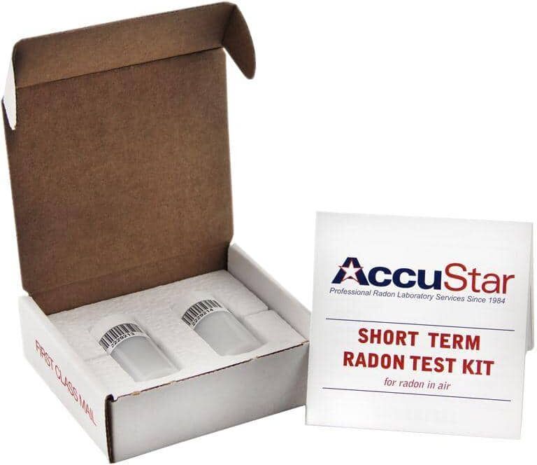 RadonAway Double Application Short-Term Liquid Scintillation Radon Test Kit with Labortory Analysis Included