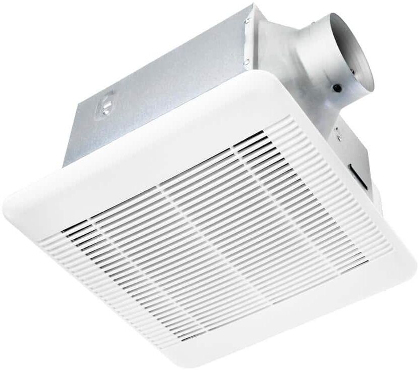 Hampton Bay 110 CFM Ceiling Mount Room Side Installation Quick Connect Bathroom Exhaust Fan, ENERGY STAR