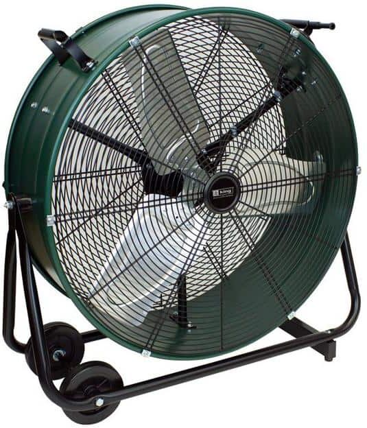 King Electric 30 in. Drum Fan, Direct Drive, Tiltable