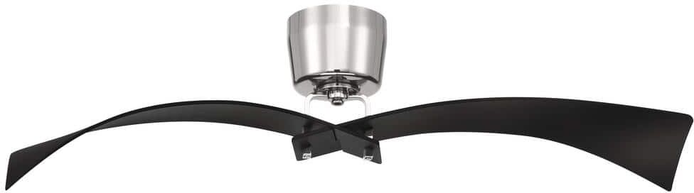 CRAFTMADE Tern 52 in. Flat Black/Polished Nickel Ceiling Fan w/Smart Wi-Fi Remote Control, works with Alexa & Smart Home Devices