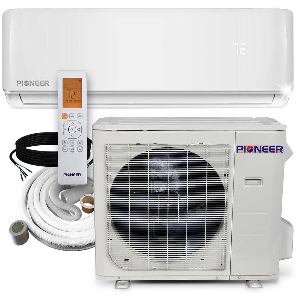 Pioneer 30,000 BTU 2.5 Ton 18.6 SEER2 Ductless Mini Split Air Conditioner Heat Pump Variable Speed DC Inverter+ System 208/230V, White