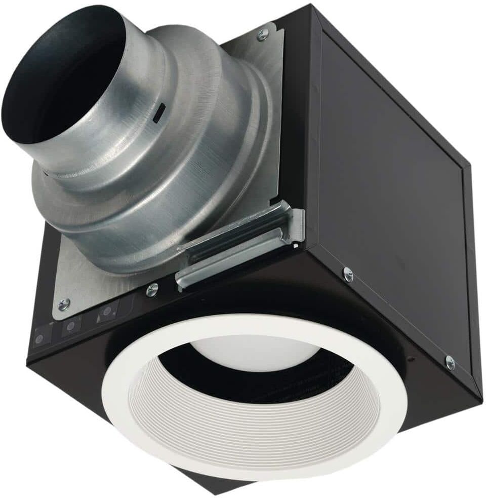 Panasonic Exhaust/Supply Recessed Inlet-Use W/Remote Mount In-Line Fans/H/ERV's or As Light Only-Matches WhisperRecessed FV-08VRE2