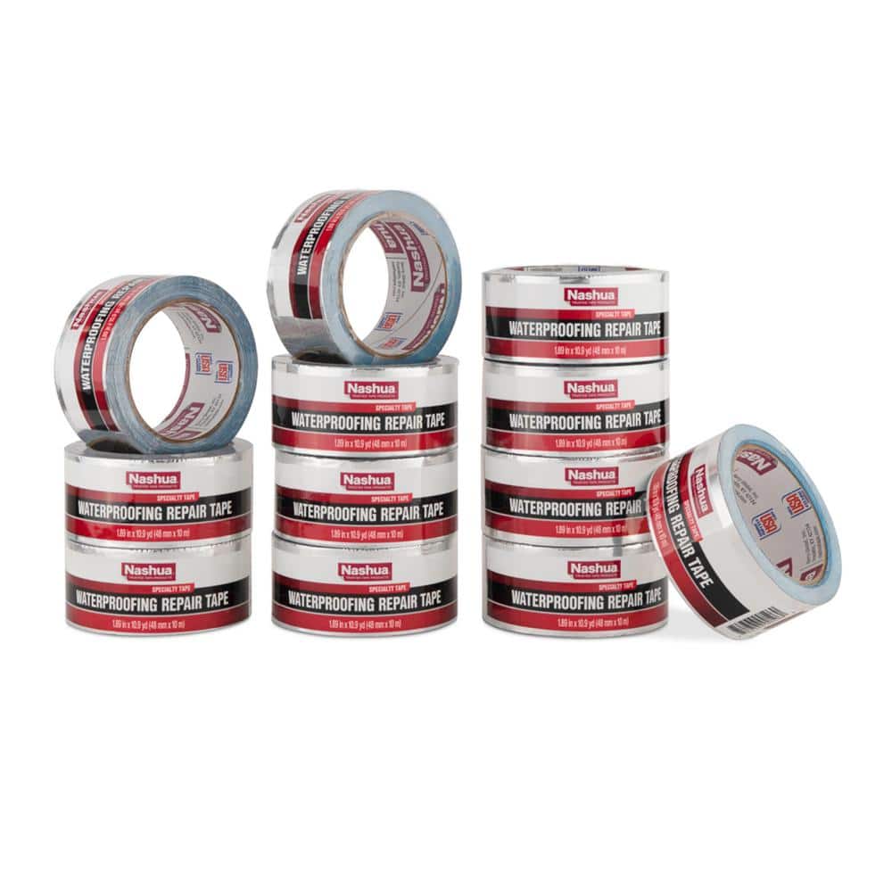 Nashuatec 1.89 in. x 10.9 yd. Waterproofing Repair Foil Tape Pro Pack Air Duct Accessory (12-Pack)