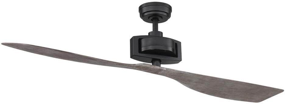 Home Decorators Collection Alderbrook 60 in. Indoor Matte Black Ceiling fan with Remote Control