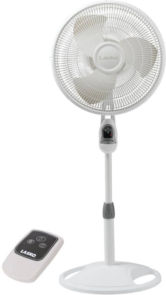 Lasko 16 in. Fan Control, Remote Control Stand Fan