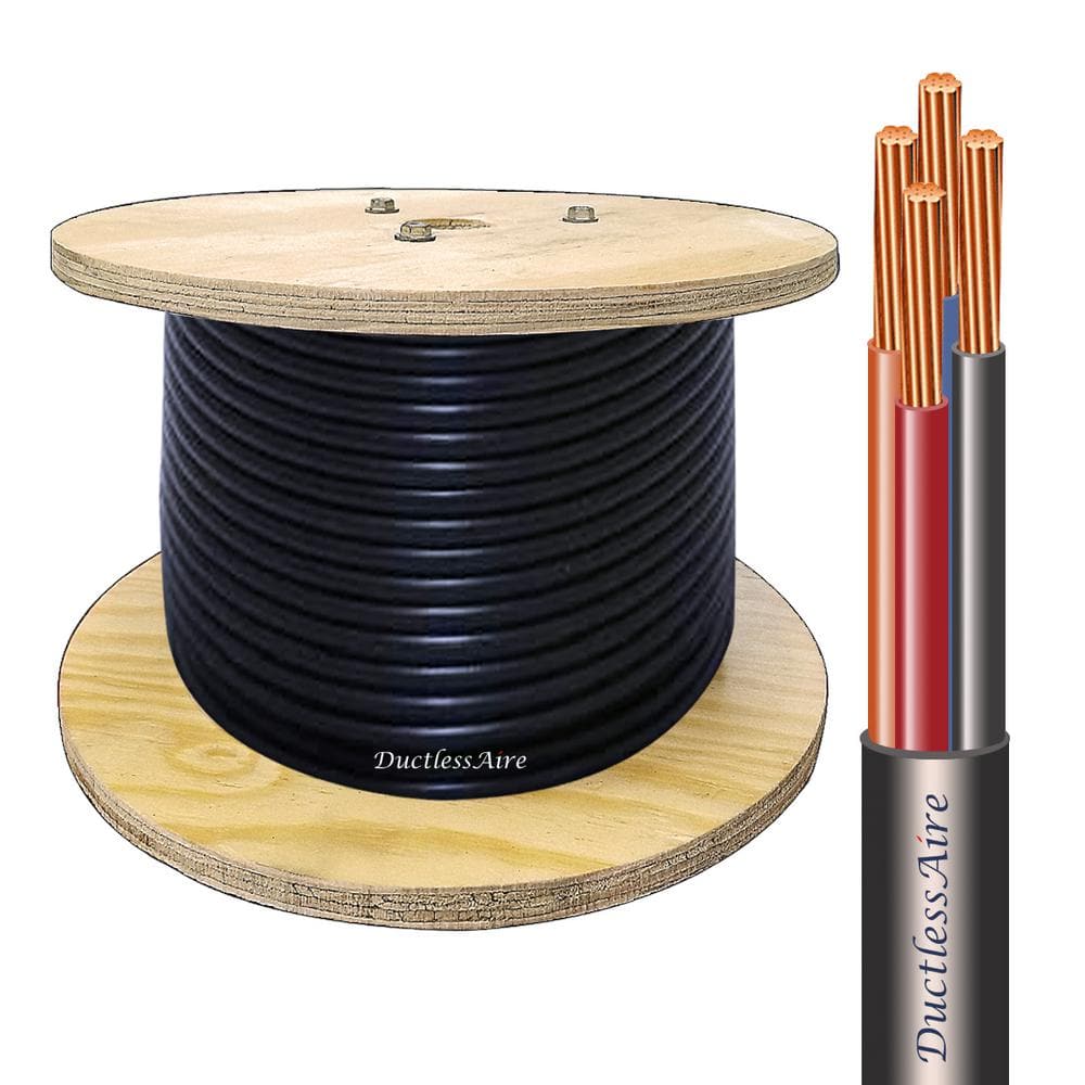 DuctlessAire 14/4 in. x 100 ft. Wire for Ductless Mini Split Air Conditioner Heat Pump Systems Universal