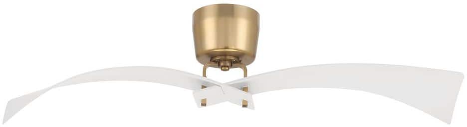 CRAFTMADE Tern 52 in. White/Satin Brass Ceiling Fan w/Remote Control, Smart Wi-Fi Enabled, works with Alexa & Smart Home Devices