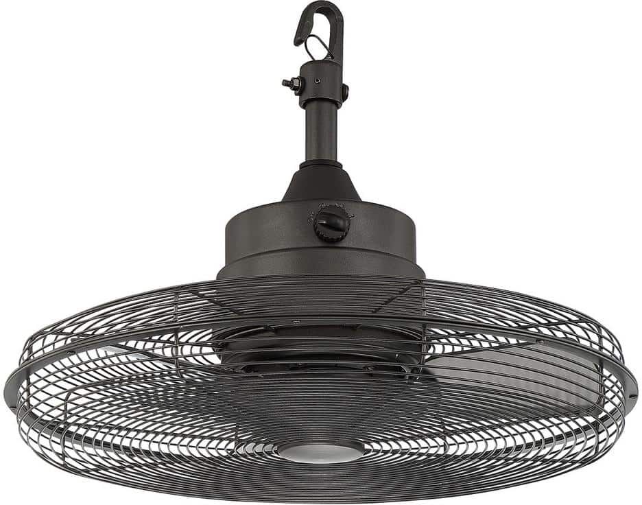 Home Decorators Collection Calthorpe 20 in. Indoor/Outdoor Wet Rated Portable Natural Iron Ceiling Fan