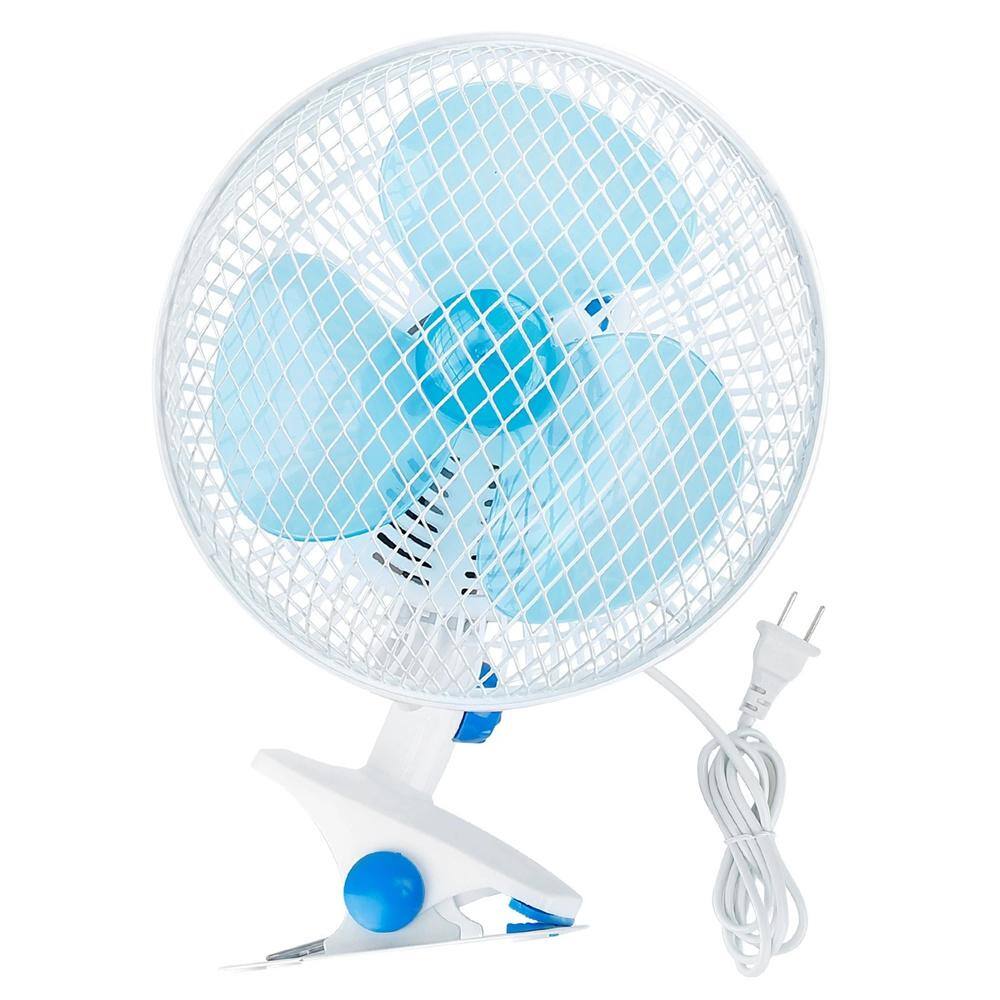 Aoibox Clip On Fan 2 Speeds Quiet Clamp Fan Adjustable Tilt Auto Shaking Fan Wall Mount Personal Fan