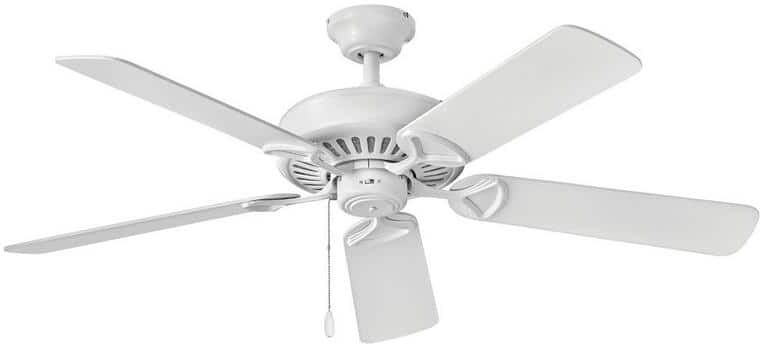 HINKLEY Windward 52 in. Indoor Appliance White Ceiling Fan Pull Chain