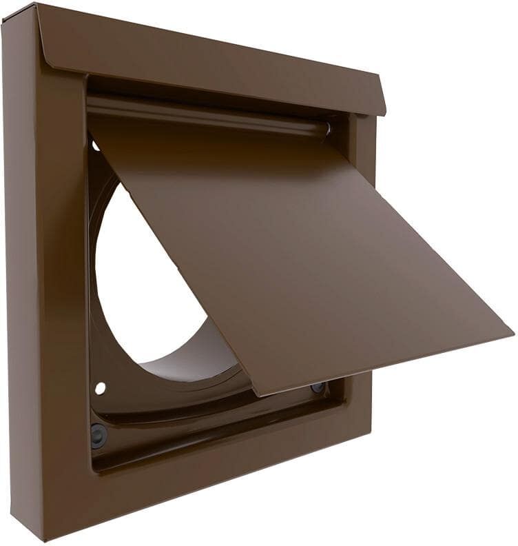 DryerWallVent Dryer Wall Vent 4 in. Powder Coated Steel Brown